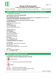 Wecryl 488 - Scheda di sicurezza